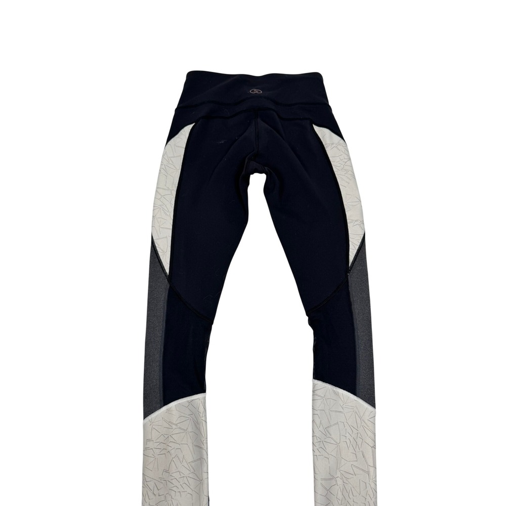 CALIA by Carrie Underwood Womens XS Colorblock Geometric Athletic Leggings Black - Picture 5 of 8